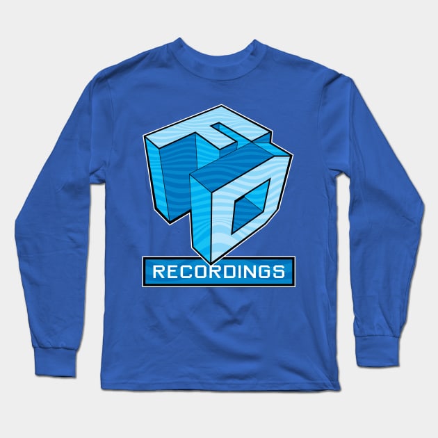 Faction Digital Blue Wave Long Sleeve T-Shirt by FAKE NEWZ DESIGNS